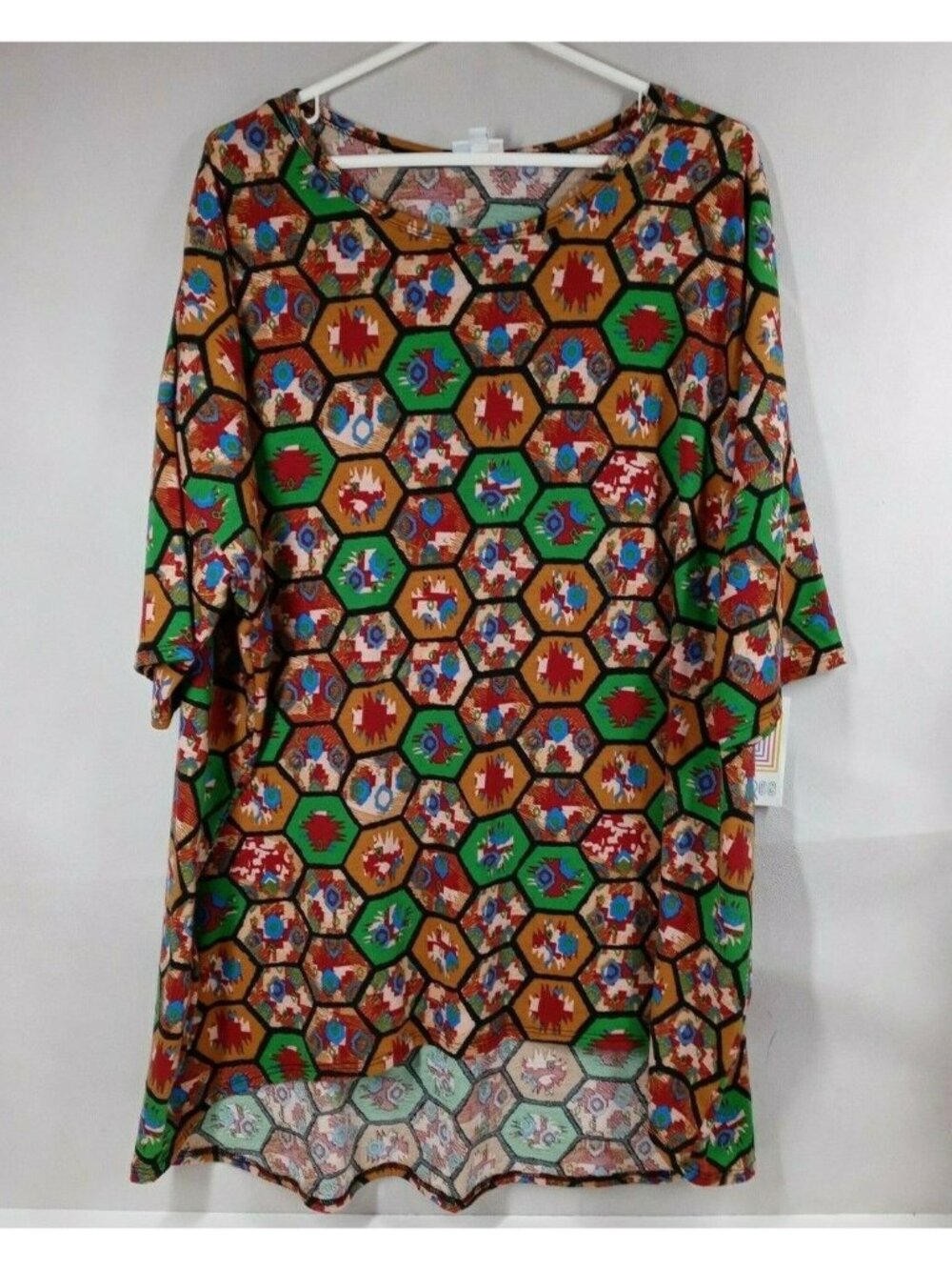 NWT Lularoe Irma Tunic Multi-Color With Western Designs Size 3XL